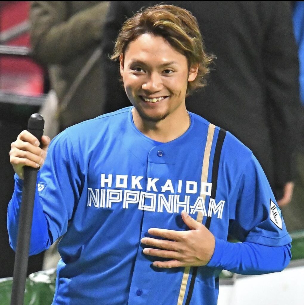 笑顔の伊藤大海選手